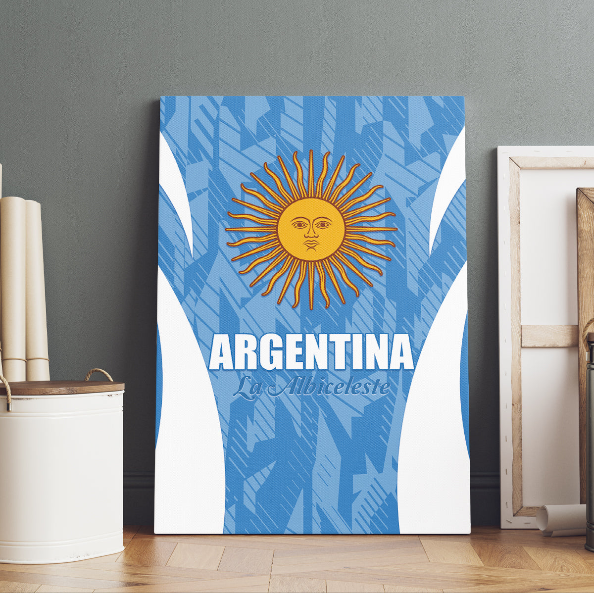 Argentina 2024 Canvas Wall Art Vamos La Albiceleste Campeon - Wonder Print Shop