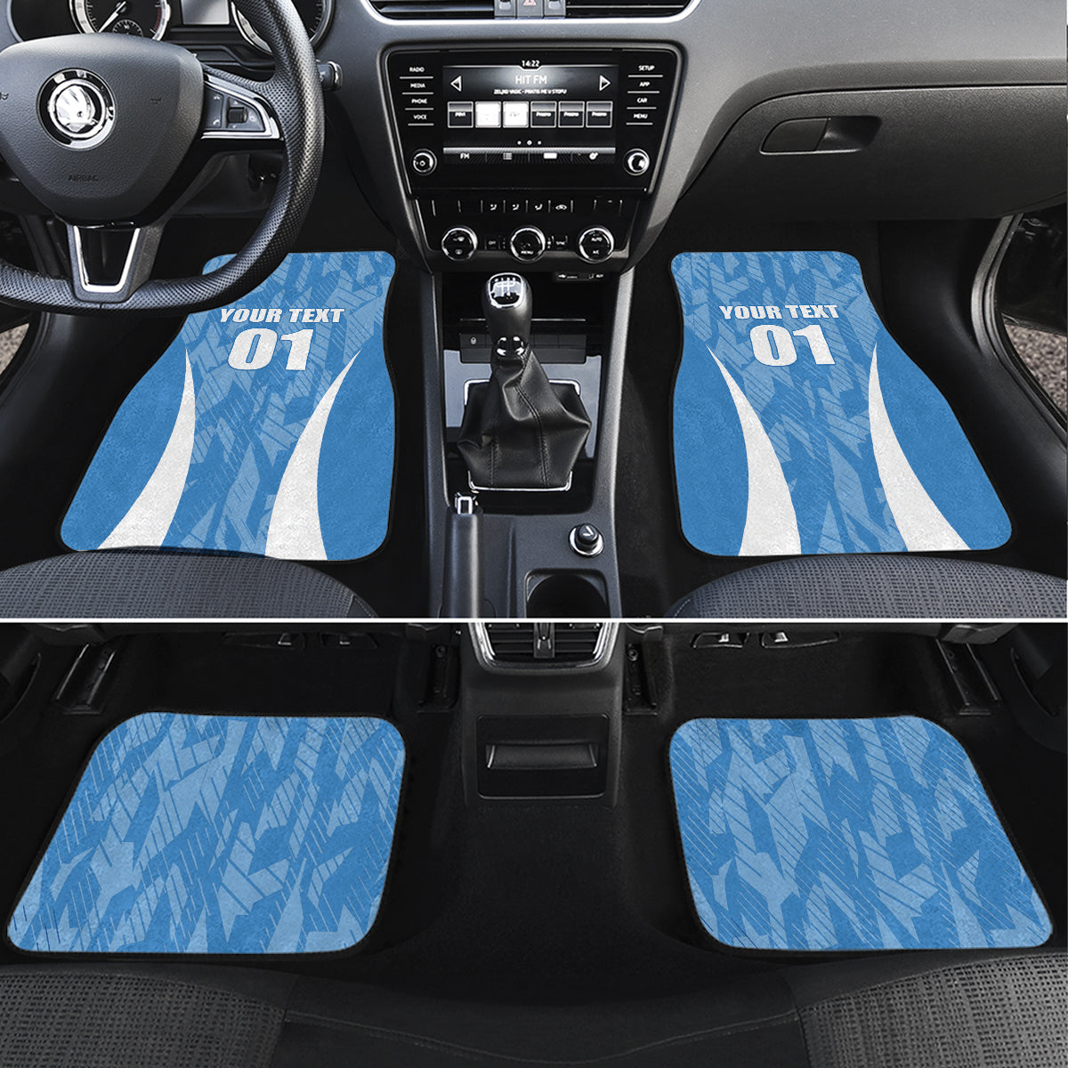 Argentina 2024 Car Mats Vamos La Albiceleste Campeon - Wonder Print Shop