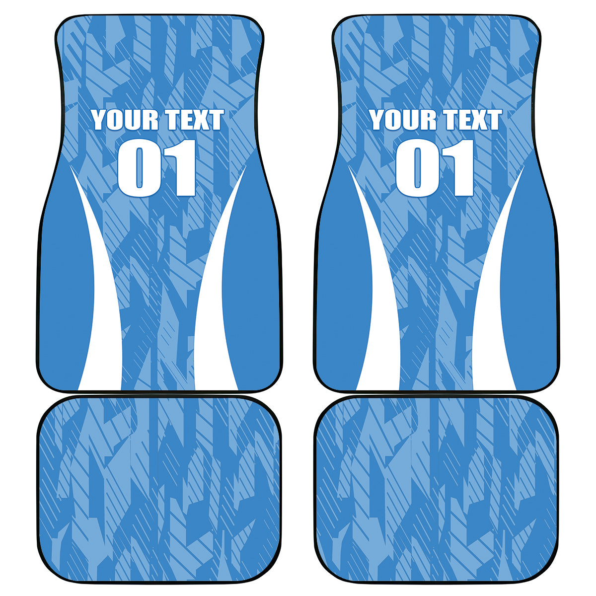 Argentina 2024 Car Mats Vamos La Albiceleste Campeon - Wonder Print Shop