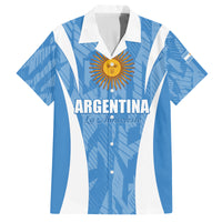 Personalized Argentina 2024 Family Matching Off Shoulder Short Dress and Hawaiian Shirt Vamos La Albiceleste Campeon - Wonder Print Shop