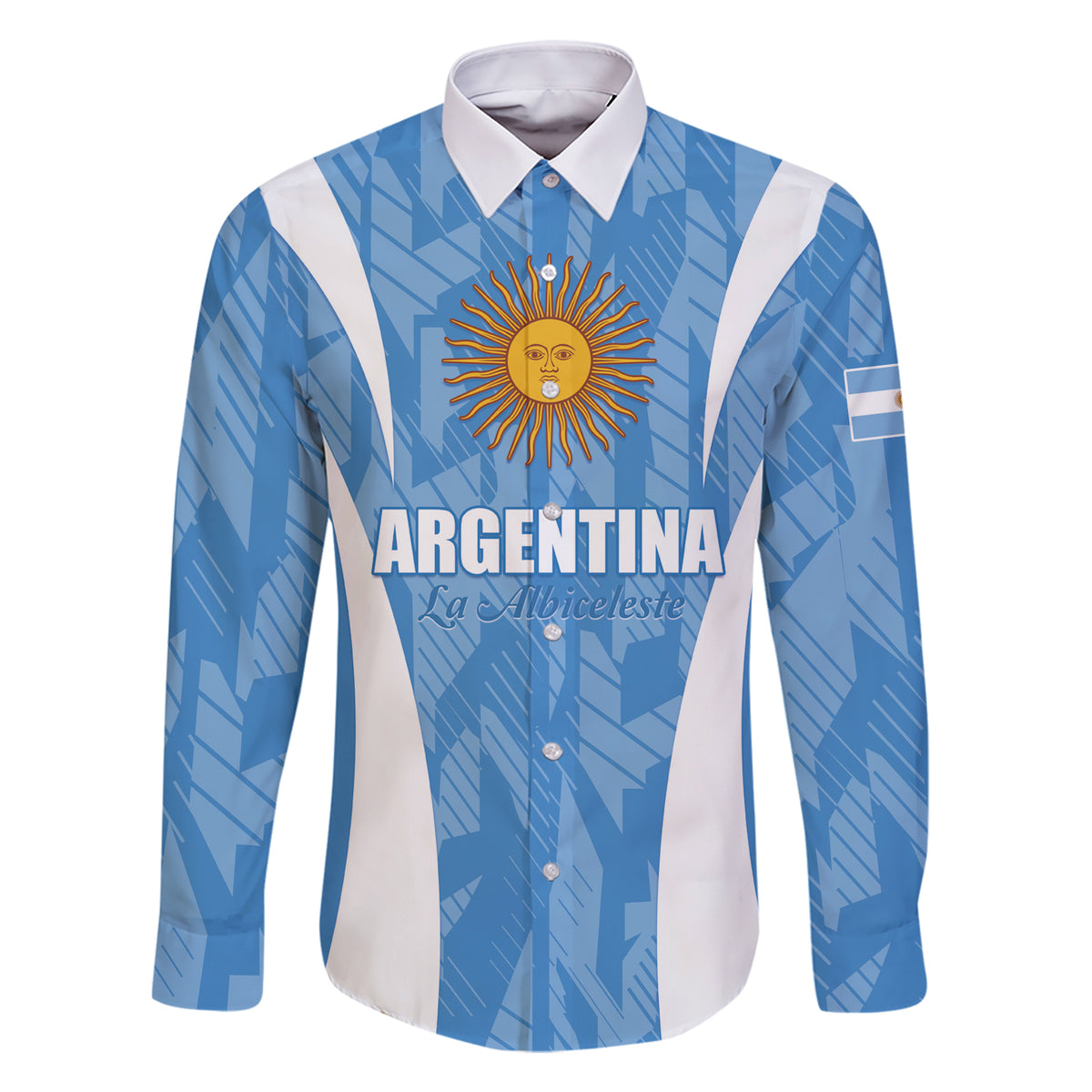 Personalized Argentina 2024 Family Matching Short Sleeve Bodycon Dress and Hawaiian Shirt Vamos La Albiceleste Campeon - Wonder Print Shop