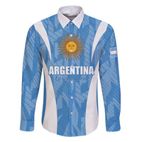 Personalized Argentina 2024 Family Matching Short Sleeve Bodycon Dress and Hawaiian Shirt Vamos La Albiceleste Campeon - Wonder Print Shop