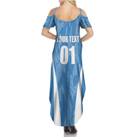 Personalized Argentina 2024 Family Matching Summer Maxi Dress and Hawaiian Shirt Vamos La Albiceleste Campeon - Wonder Print Shop