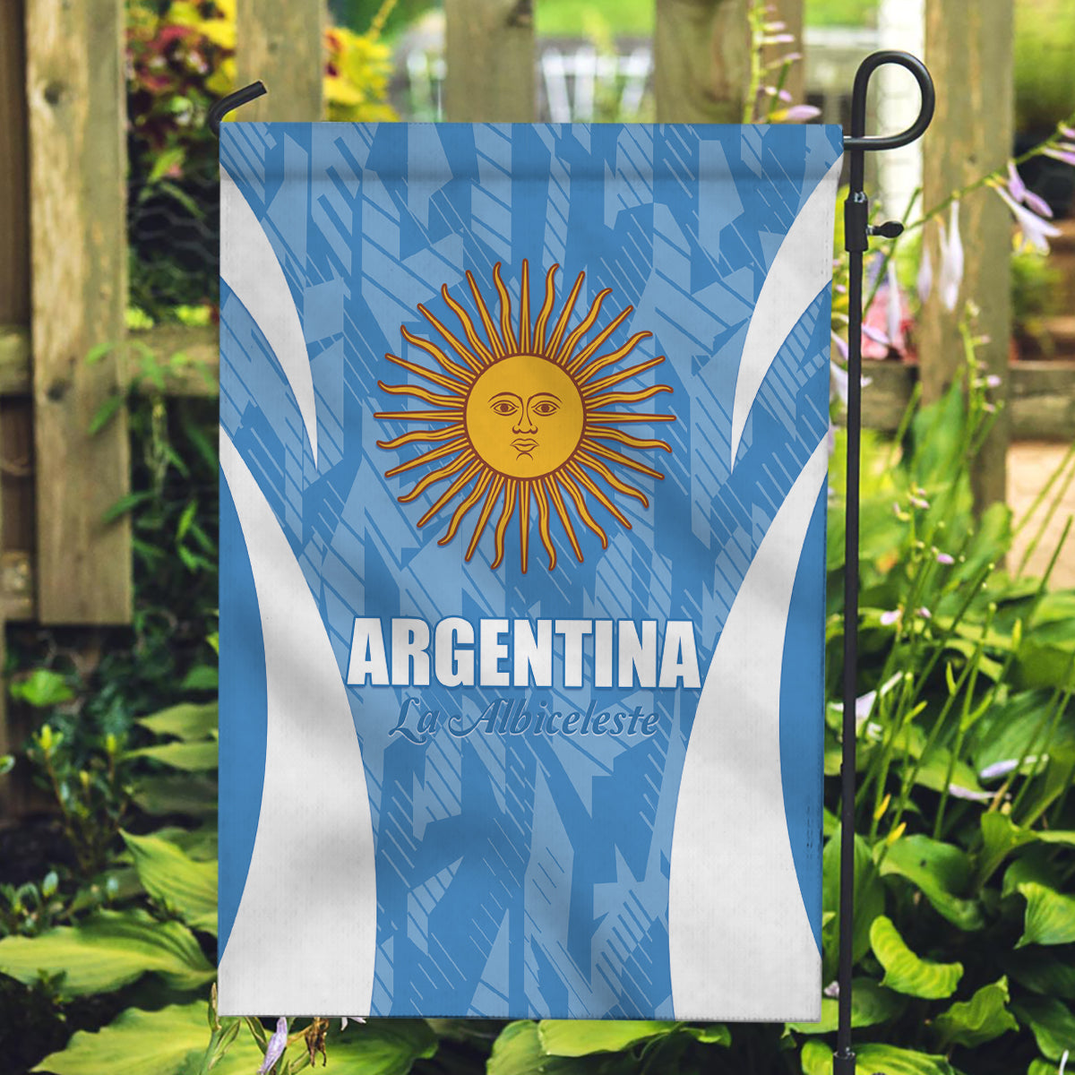 Argentina 2024 Garden Flag Vamos La Albiceleste Campeon - Wonder Print Shop