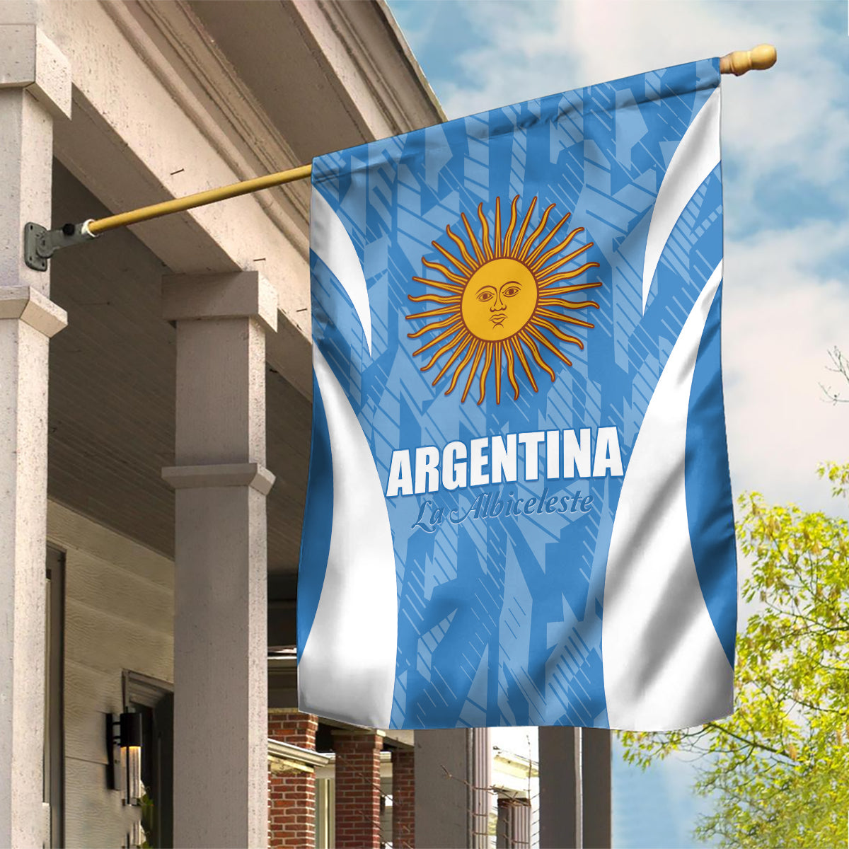 Argentina 2024 Garden Flag Vamos La Albiceleste Campeon - Wonder Print Shop