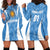 Personalized Argentina 2024 Hoodie Dress Vamos La Albiceleste Campeon - Wonder Print Shop