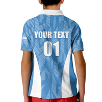 Personalized Argentina 2024 Kid Polo Shirt Vamos La Albiceleste Campeon - Wonder Print Shop
