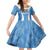 Personalized Argentina 2024 Kid Short Sleeve Dress Vamos La Albiceleste Campeon - Wonder Print Shop