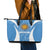 Argentina 2024 Leather Tote Bag Vamos La Albiceleste Campeon - Wonder Print Shop