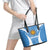 Argentina 2024 Leather Tote Bag Vamos La Albiceleste Campeon - Wonder Print Shop