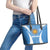Argentina 2024 Leather Tote Bag Vamos La Albiceleste Campeon - Wonder Print Shop