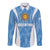 Personalized Argentina 2024 Long Sleeve Button Shirt Vamos La Albiceleste Campeon