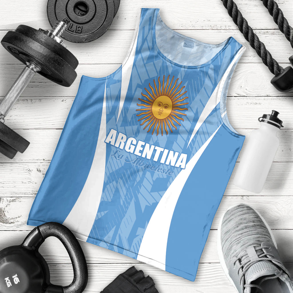 Personalized Argentina 2024 Men Tank Top Vamos La Albiceleste Campeon - Wonder Print Shop