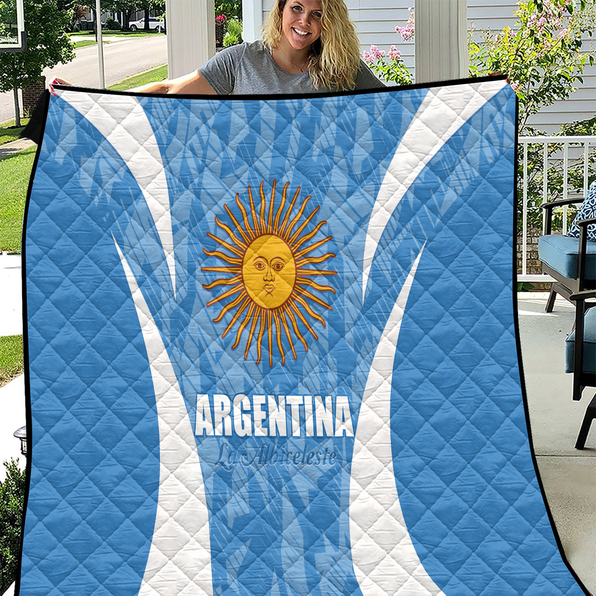 Argentina 2024 Quilt Vamos La Albiceleste Campeon - Wonder Print Shop