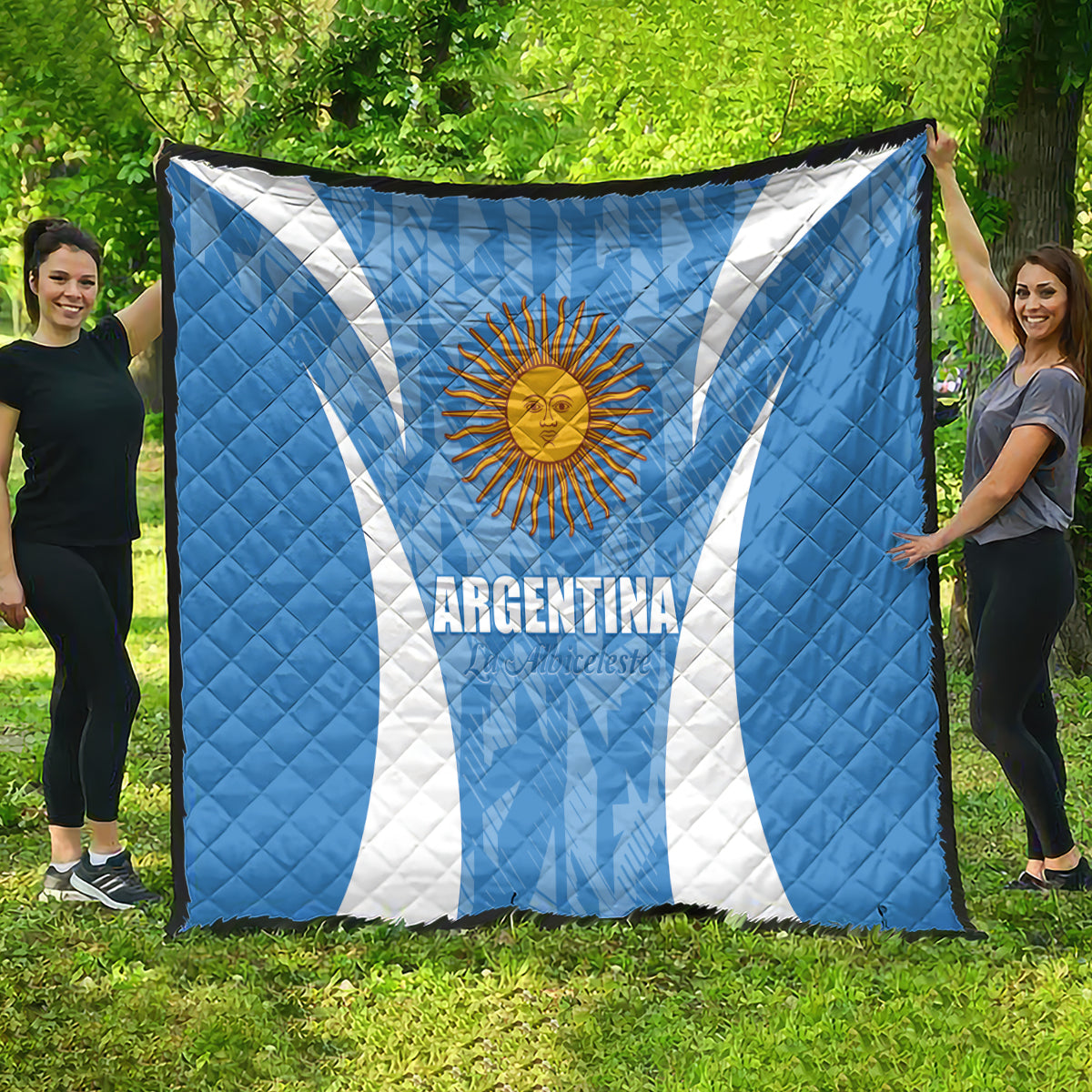Argentina 2024 Quilt Vamos La Albiceleste Campeon - Wonder Print Shop
