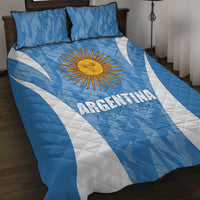 Argentina 2024 Quilt Bed Set Vamos La Albiceleste Campeon - Wonder Print Shop