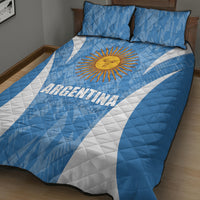 Argentina 2024 Quilt Bed Set Vamos La Albiceleste Campeon - Wonder Print Shop