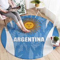 Argentina 2024 Round Carpet Vamos La Albiceleste Campeon