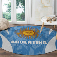 Argentina 2024 Round Carpet Vamos La Albiceleste Campeon