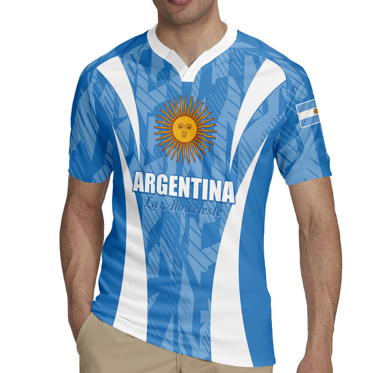 Personalized Argentina 2024 Rugby Jersey Vamos La Albiceleste Campeon - Wonder Print Shop