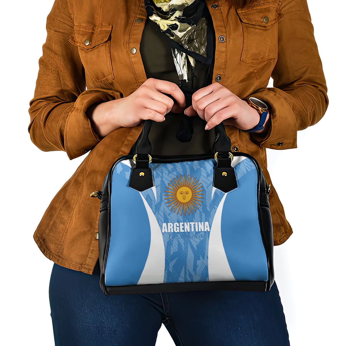 Argentina 2024 Shoulder Handbag Vamos La Albiceleste Campeon