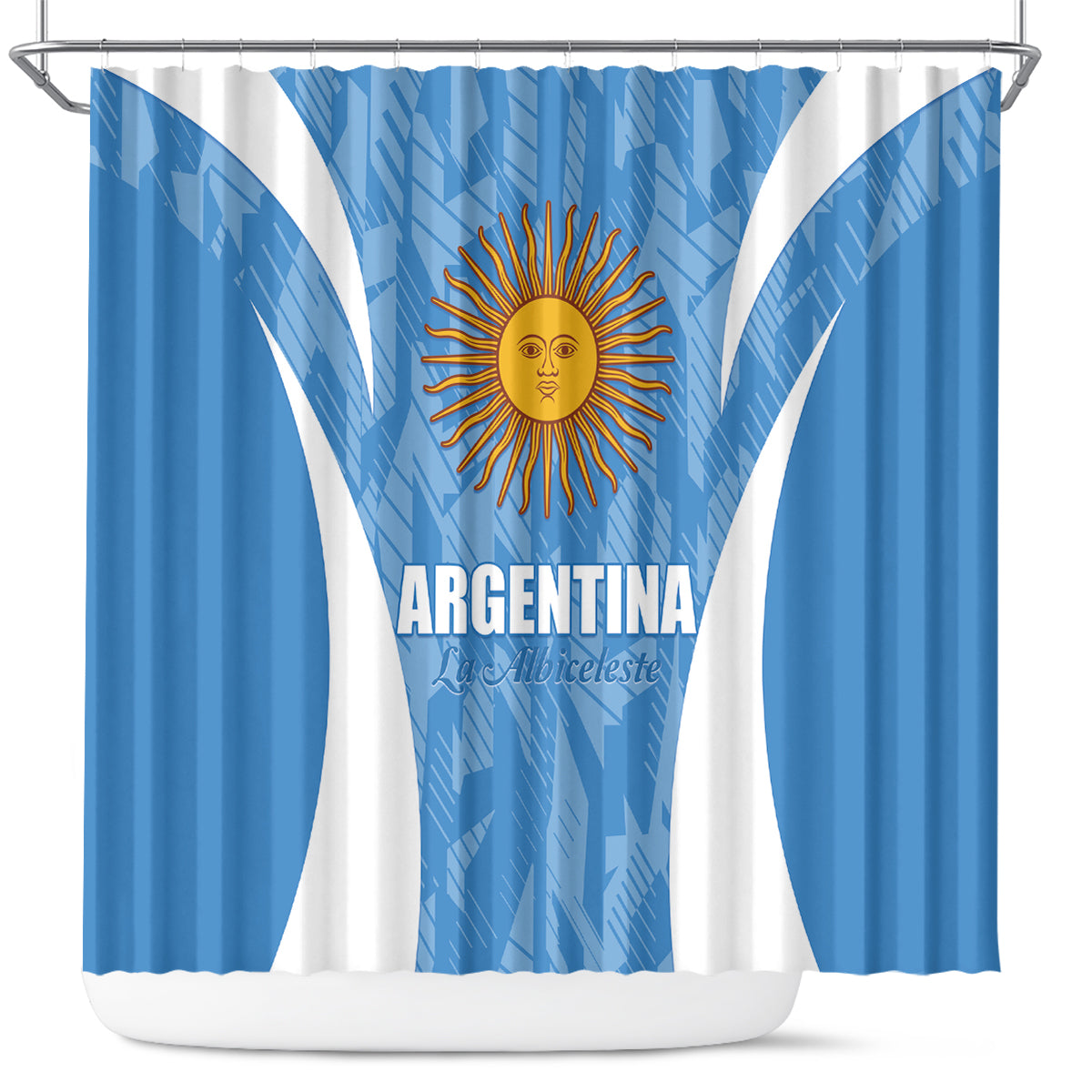 Argentina 2024 Shower Curtain Vamos La Albiceleste Campeon