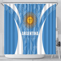 Argentina 2024 Shower Curtain Vamos La Albiceleste Campeon