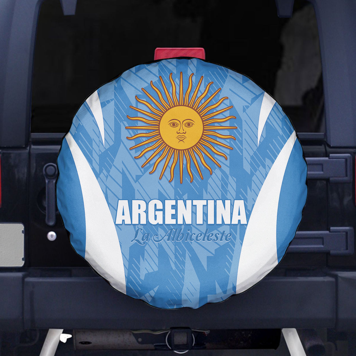 Argentina 2024 Spare Tire Cover Vamos La Albiceleste Campeon - Wonder Print Shop