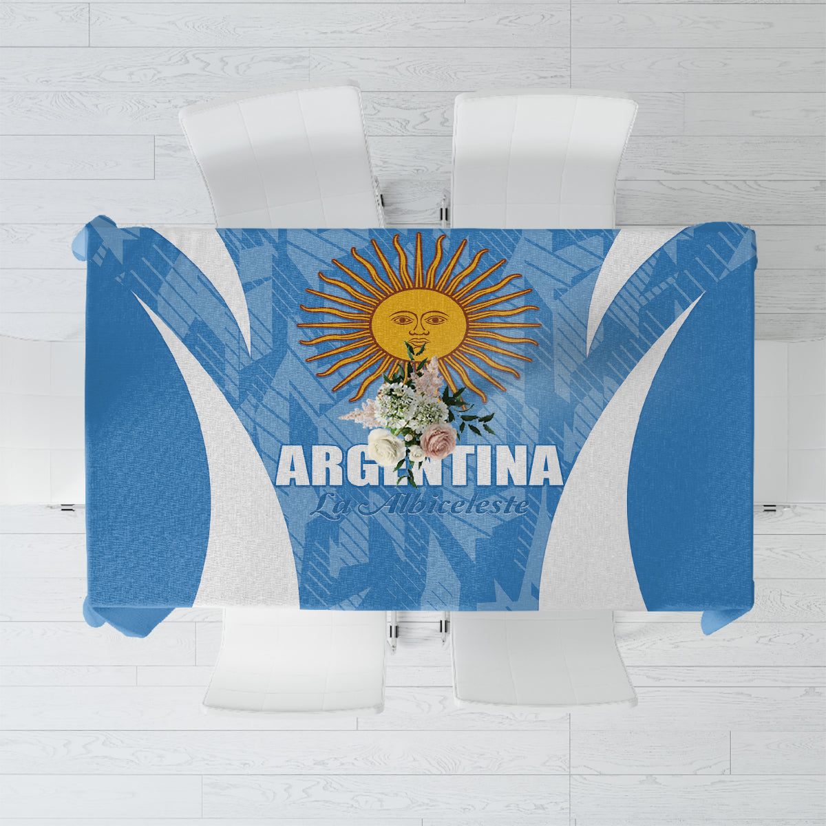 Argentina 2024 Tablecloth Vamos La Albiceleste Campeon - Wonder Print Shop