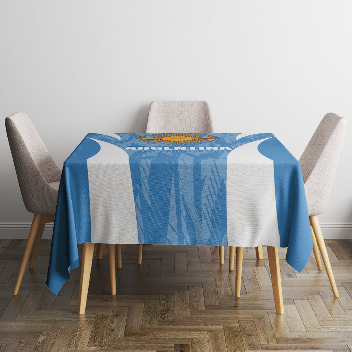 Argentina 2024 Tablecloth Vamos La Albiceleste Campeon - Wonder Print Shop