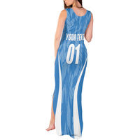 Personalized Argentina 2024 Tank Maxi Dress Vamos La Albiceleste Campeon - Wonder Print Shop