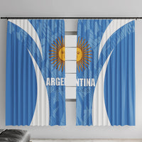 Argentina 2024 Window Curtain Vamos La Albiceleste Campeon - Wonder Print Shop