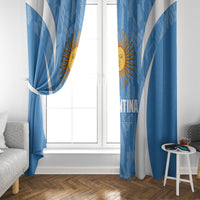 Argentina 2024 Window Curtain Vamos La Albiceleste Campeon - Wonder Print Shop