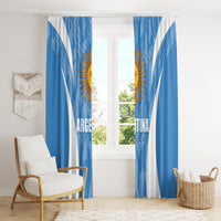 Argentina 2024 Window Curtain Vamos La Albiceleste Campeon - Wonder Print Shop