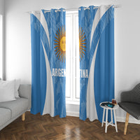Argentina 2024 Window Curtain Vamos La Albiceleste Campeon - Wonder Print Shop