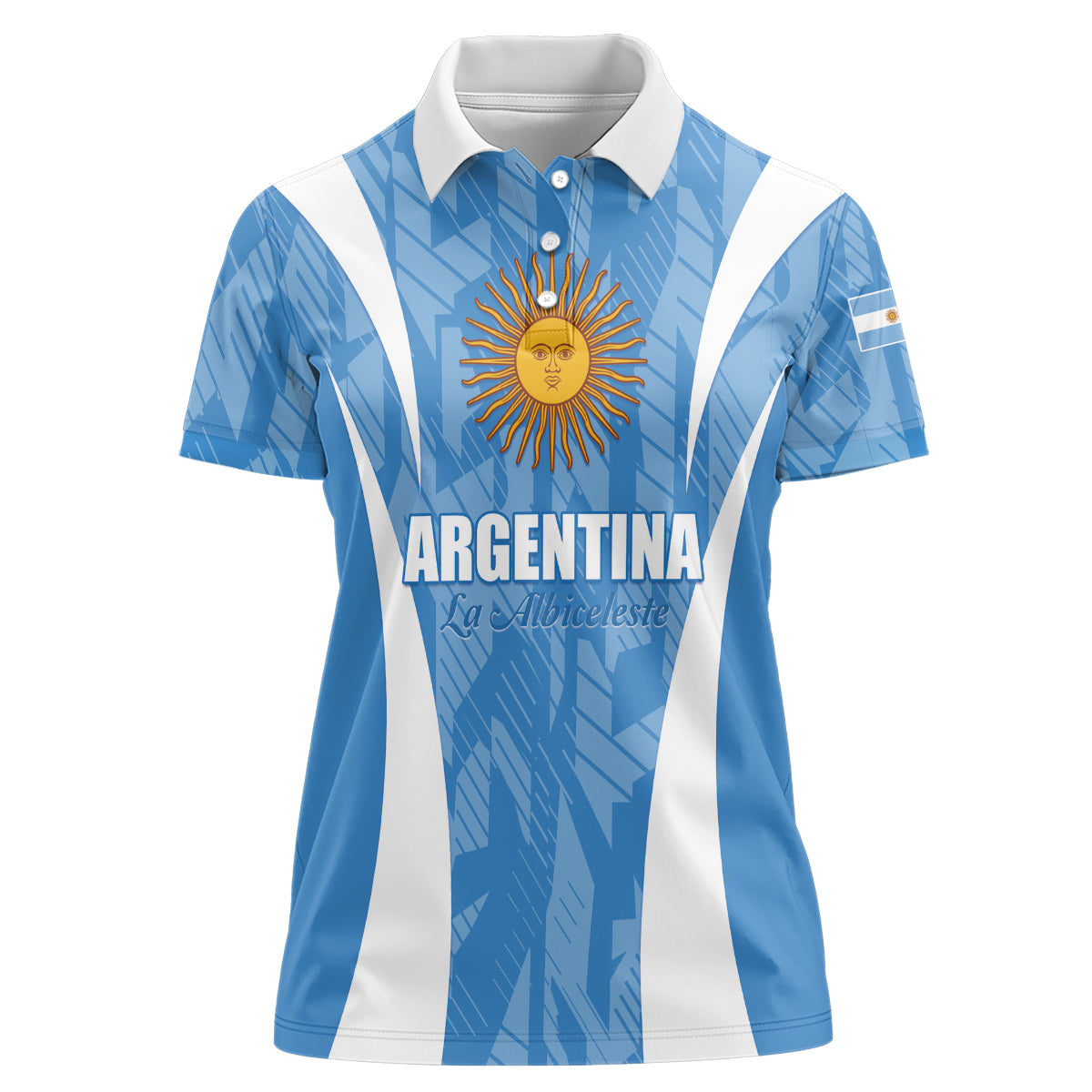 Personalized Argentina 2024 Women Polo Shirt Vamos La Albiceleste Campeon - Wonder Print Shop