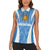 Personalized Argentina 2024 Women Sleeveless Polo Shirt Vamos La Albiceleste Campeon - Wonder Print Shop