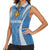 Personalized Argentina 2024 Women Sleeveless Polo Shirt Vamos La Albiceleste Campeon - Wonder Print Shop