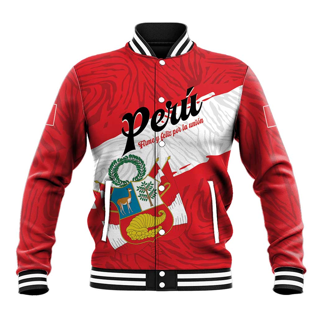 Personalized Peru Baseball Jacket Piruw Ripuwlika Flag Stylized