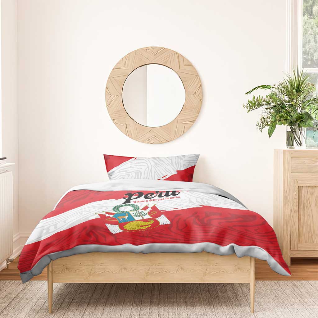 Peru Bedding Set Piruw Ripuwlika Flag Stylized