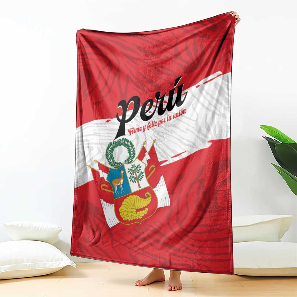 Peru Blanket Piruw Ripuwlika Flag Stylized