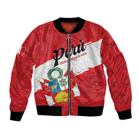 Personalized Peru Bomber Jacket Piruw Ripuwlika Flag Stylized