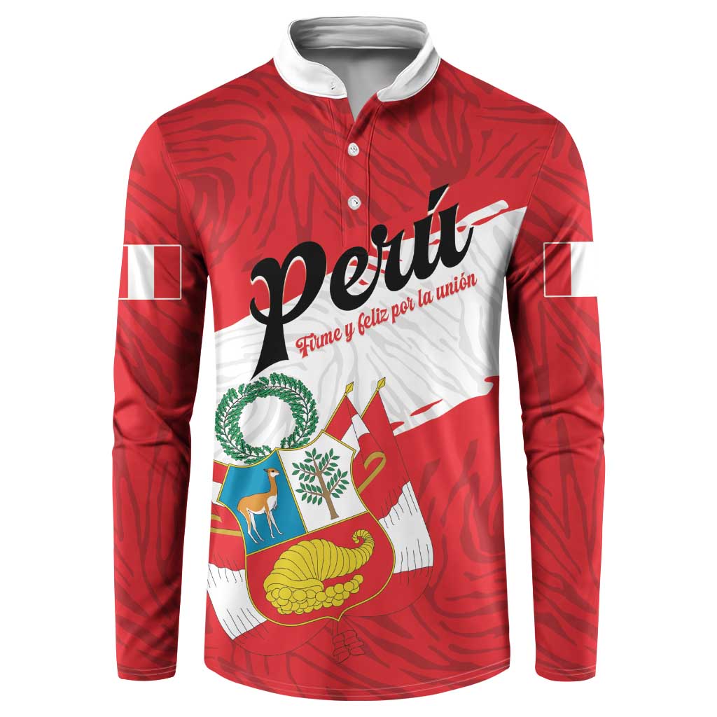 Personalized Peru Button Sweatshirt Piruw Ripuwlika Flag Stylized