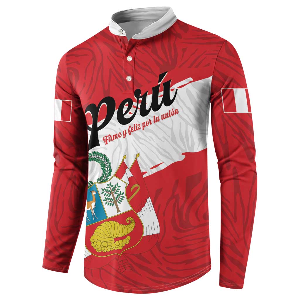 Personalized Peru Button Sweatshirt Piruw Ripuwlika Flag Stylized