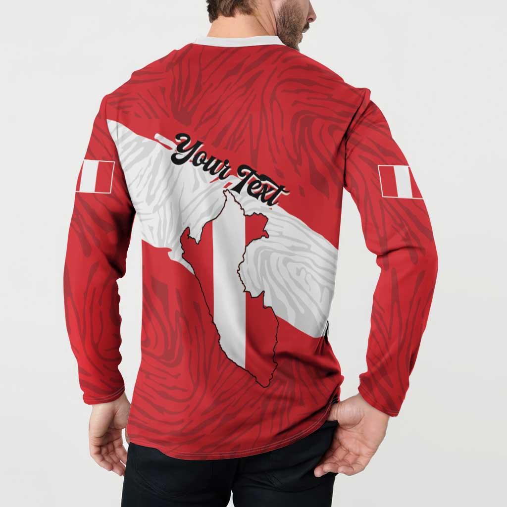 Personalized Peru Button Sweatshirt Piruw Ripuwlika Flag Stylized