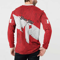 Personalized Peru Button Sweatshirt Piruw Ripuwlika Flag Stylized