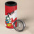 Personalized Peru 4 in 1 Can Cooler Tumbler Piruw Ripuwlika Flag Stylized