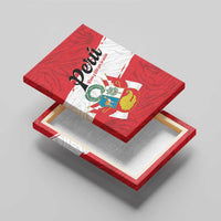 Peru Canvas Wall Art Piruw Ripuwlika Flag Stylized