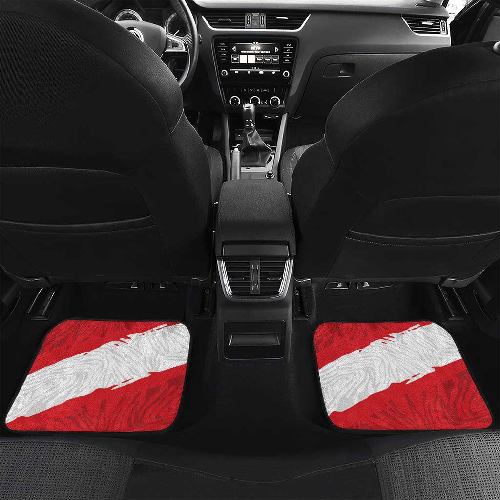 Peru Car Mats Piruw Ripuwlika Flag Stylized