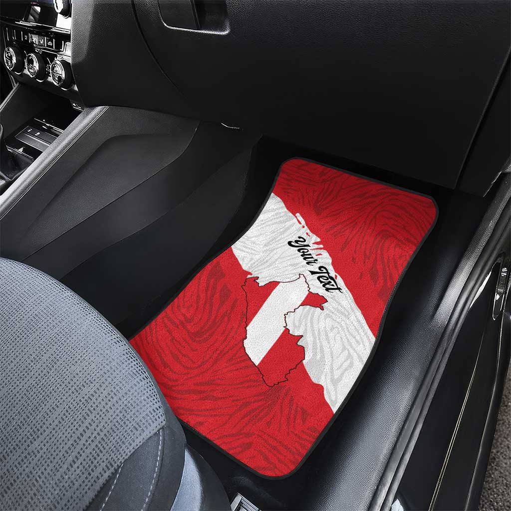 Peru Car Mats Piruw Ripuwlika Flag Stylized